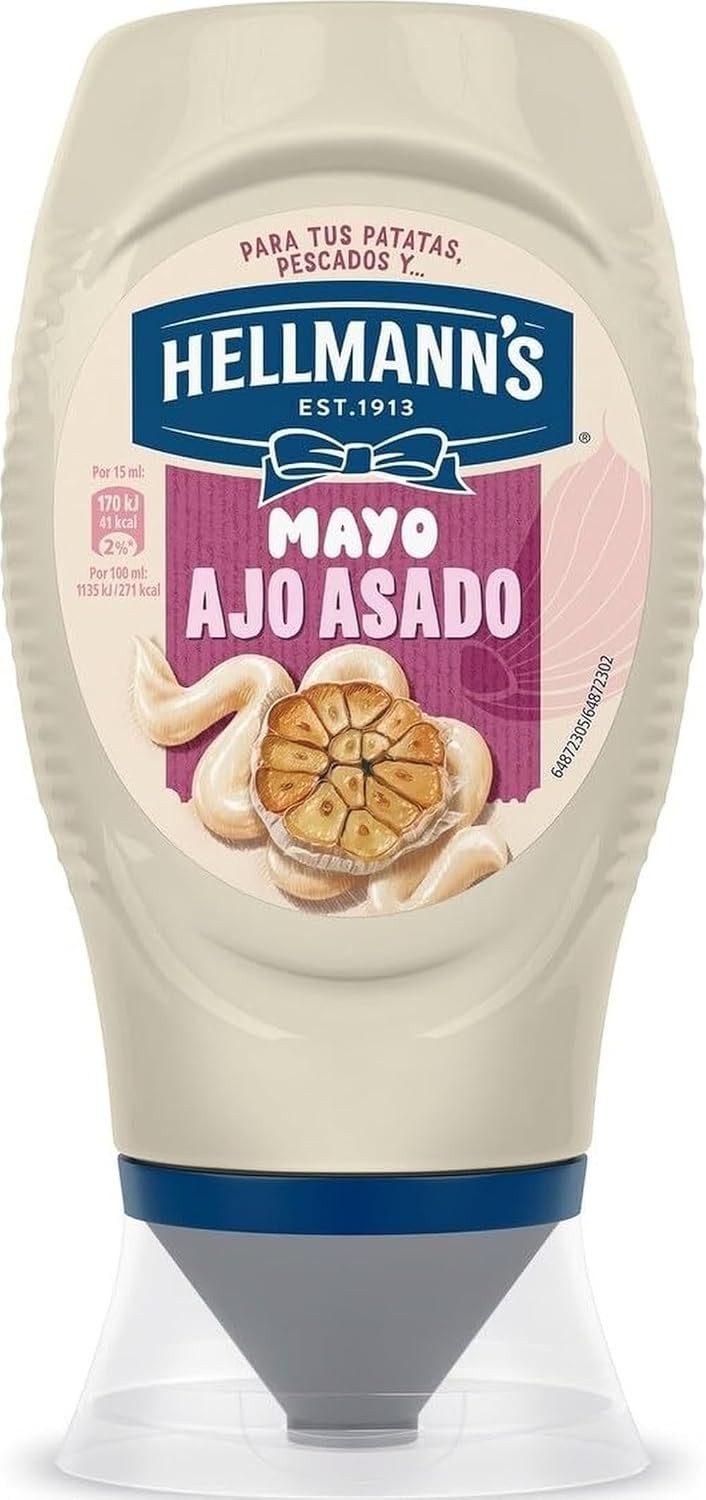Hellmann's Mayo Ajo Asado Bocabajo 250 ML