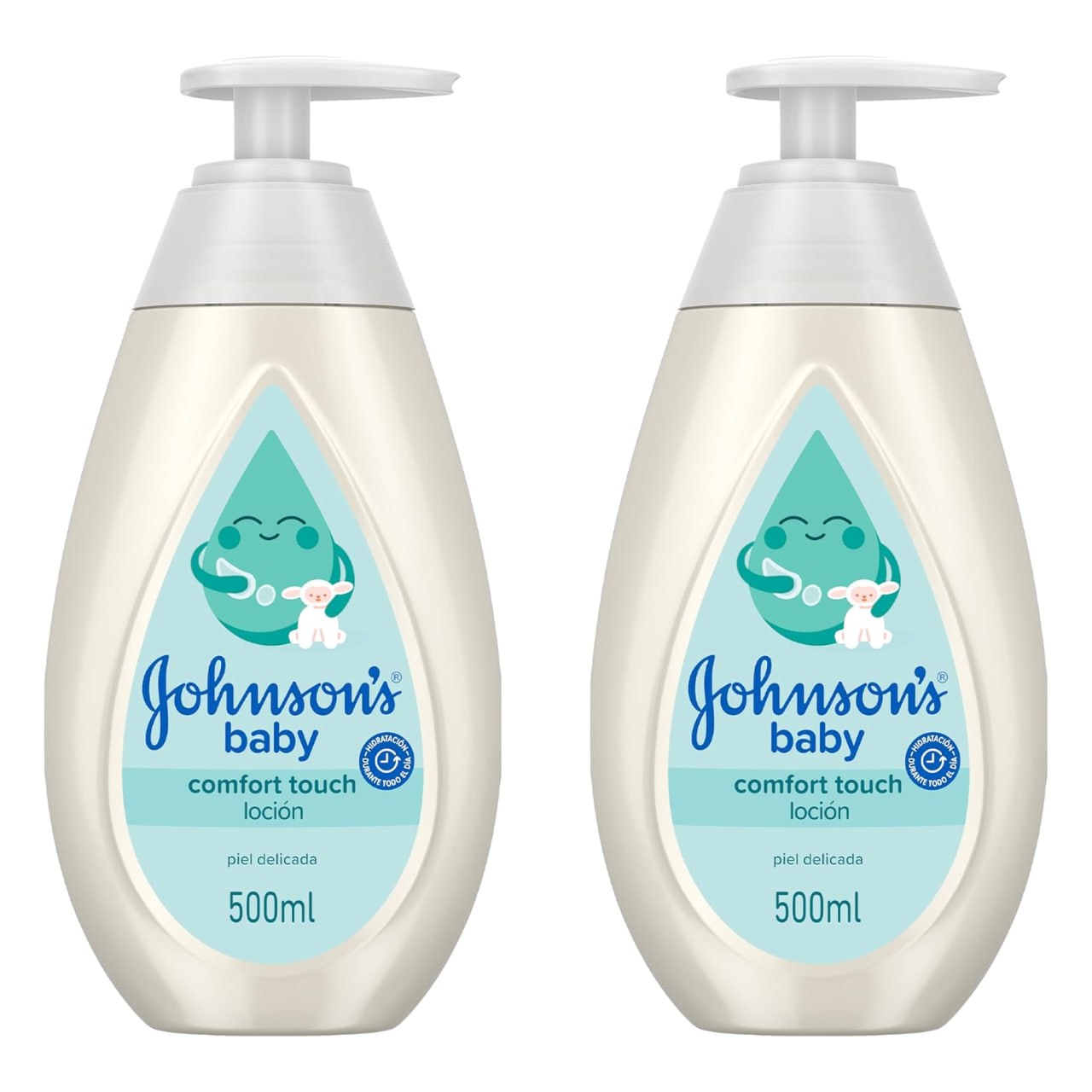 2 botes de Johnson's Baby CottonTouch Face & Body Lotion 500 ml