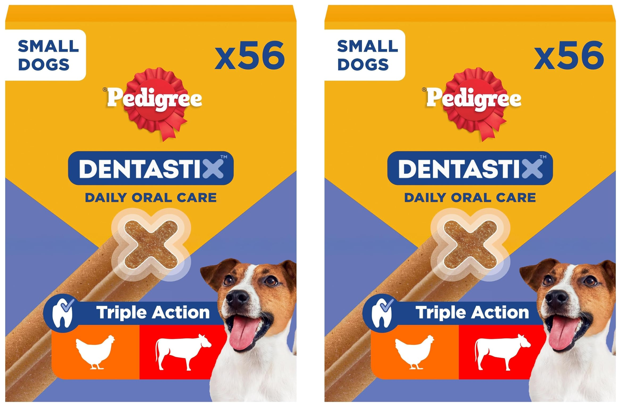 112x Barritas Pedigree Dentastix Snack Dental para Perros Pequeños