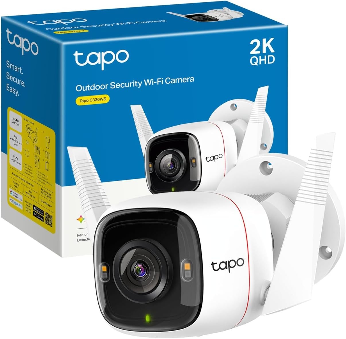 Cámara de vigilancia exterior Tapo C320WS 2K
