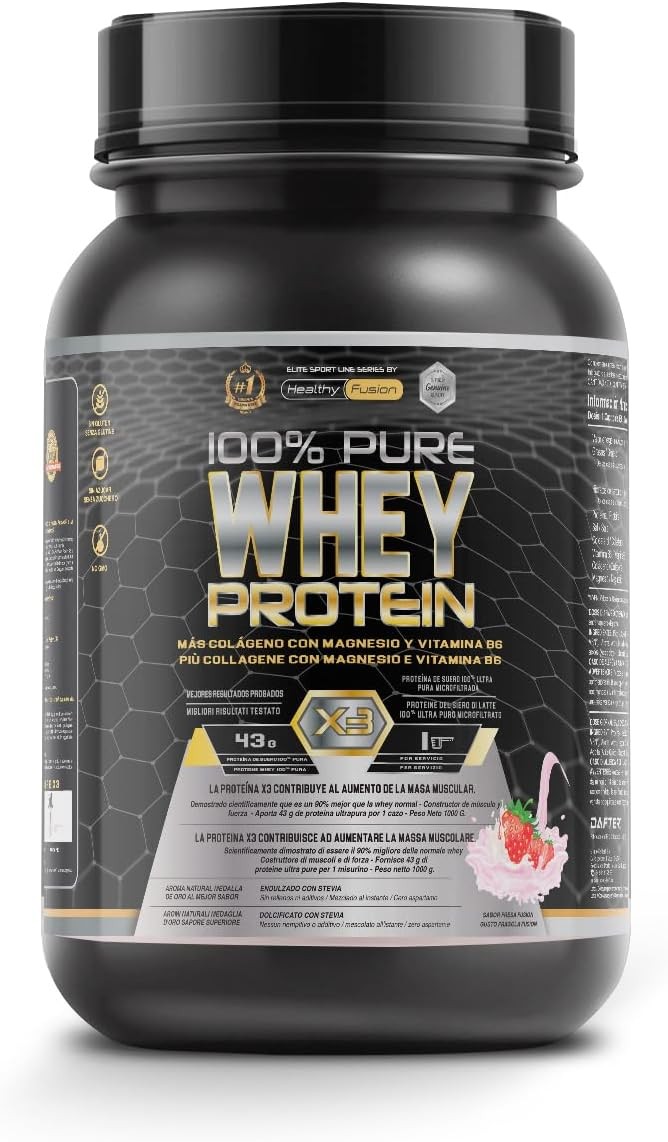 1 Kg Whey Protein Healthy Fusion Fresa